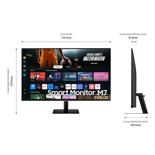 Samsung 32-inch M7 4K UHD Smart Monitor with Streaming & Gaming Hub - Image 4