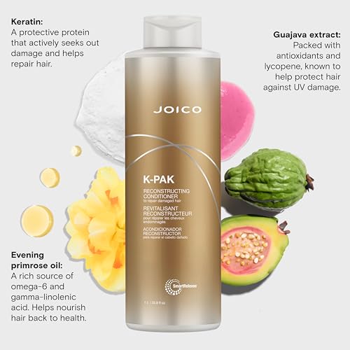 Joico K-PAK Daily Reconstructing Conditioner for Damaged Hair - 33.8 Fl Oz - Image 5