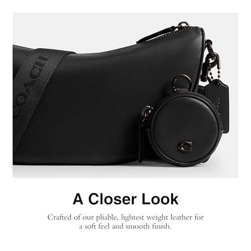 Coach Men's Hall Soft Sling Bag - Versatile Black Accessory - Image 4