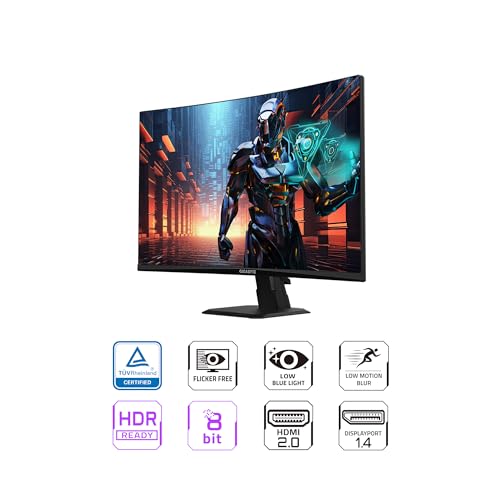 GIGABYTE GS27QC 27" 165Hz Curved QHD Gaming Monitor - Image 2