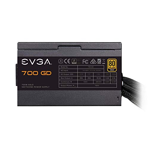 EVGA 700 GD 80+ Gold 700W Power Supply with 5-Year Warranty - Image 2