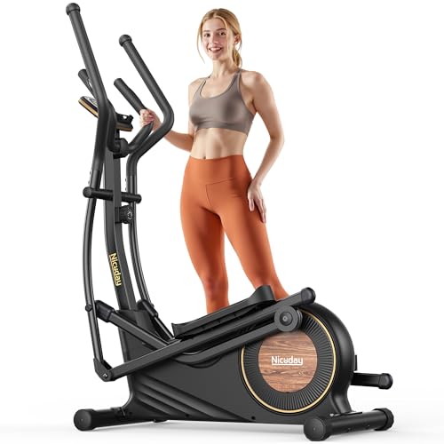 Niceday Elliptical Exercise Machine - Home Fitness with 16 Resistance Levels