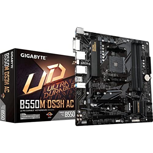 GIGABYTE B550M DS3H AC Motherboard