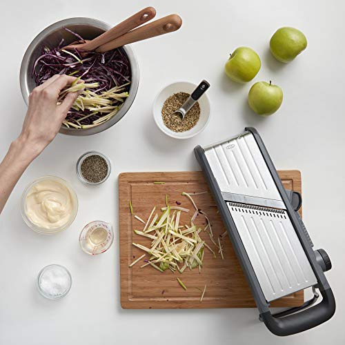 OXO Good Grips Chef's Mandoline Slicer 2.0, Black & Steel - Image 9